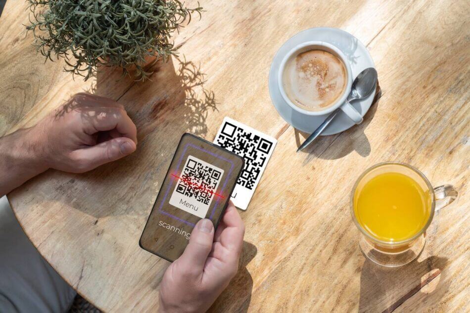 menus par QR code
